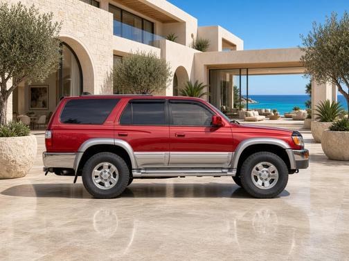 Red 1997 Toyota 4Runner Limited AWD
