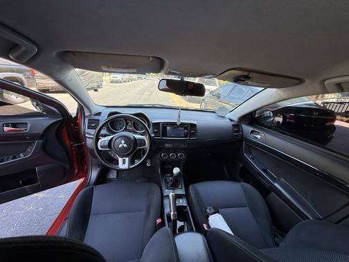 Red 2015 Mitsubishi Lancer Evolution GSR