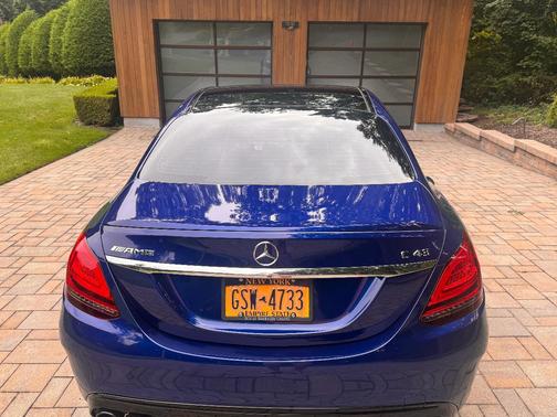 Blue 2020 Mercedes-Benz AMG C 43 4MATIC