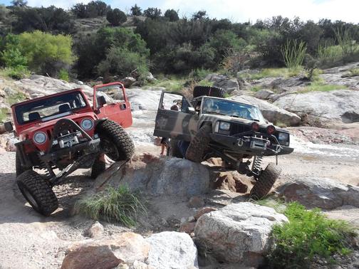 Orange 2005 Jeep Wrangler Unlimited Rubicon
