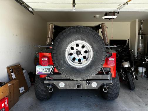 Orange 2005 Jeep Wrangler Unlimited Rubicon