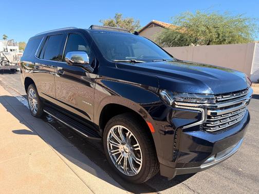 Blue 2021 Chevrolet Tahoe Premier