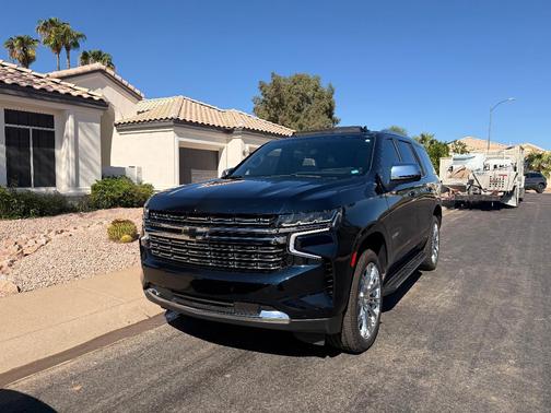 Blue 2021 Chevrolet Tahoe Premier