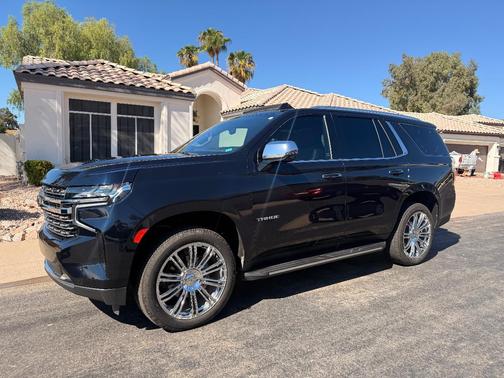 Blue 2021 Chevrolet Tahoe Premier