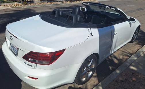 White 2012 Lexus IS 250C Base