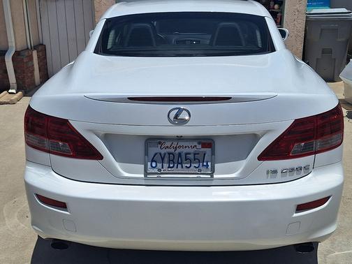 White 2012 Lexus IS 250C Base