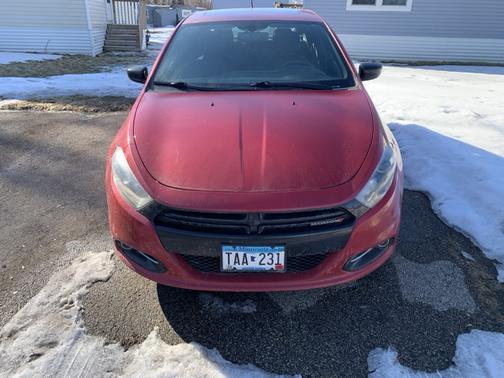 Red 2014 Dodge Dart SXT