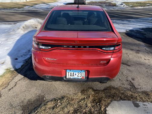 Red 2014 Dodge Dart SXT