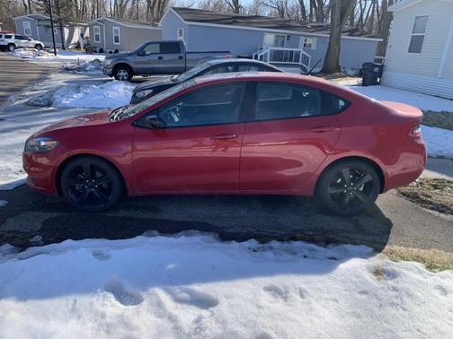 Red 2014 Dodge Dart SXT