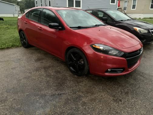 Red 2014 Dodge Dart SXT