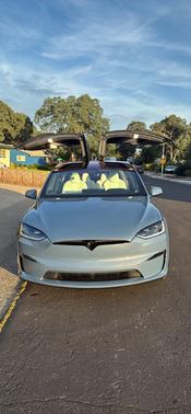 Blue 2026 Tesla Model X Plaid