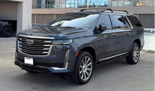 Blue 2021 Cadillac Escalade ESV Premium Luxury Platinum