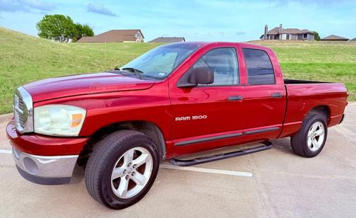 Red 2007 Dodge Ram 1500 SLT Quad Cab