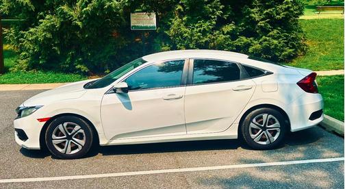 White 2016 Honda Civic LX