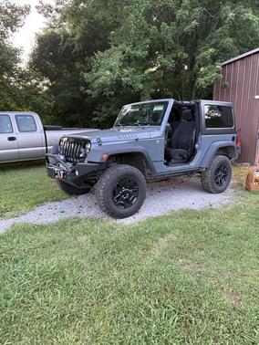 Gray 2014 Jeep Wrangler Willys Wheeler