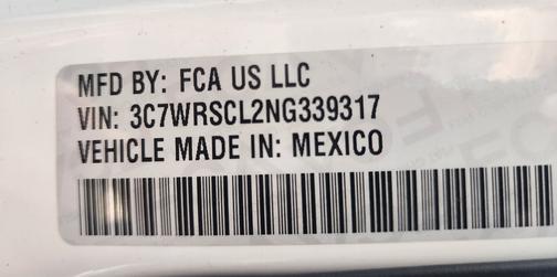 White 2022 RAM 3500 Laramie