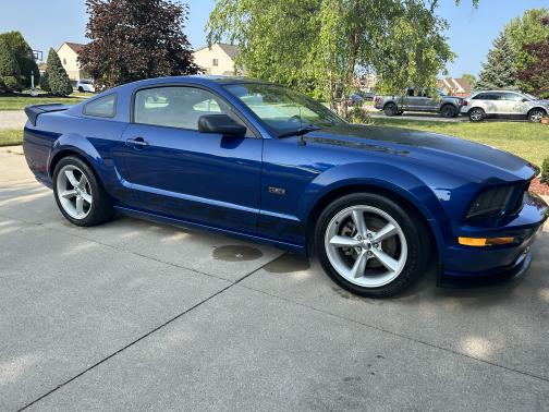 Blue 2008 Ford Mustang GT