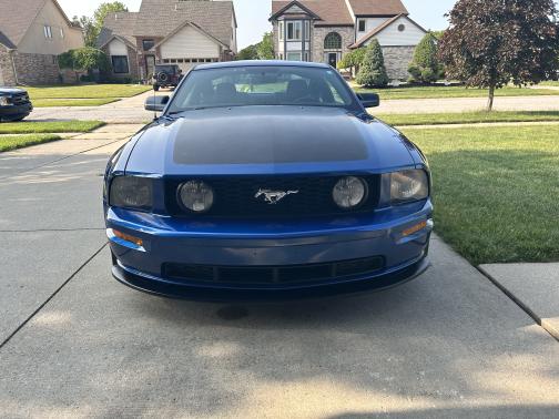 Blue 2008 Ford Mustang GT