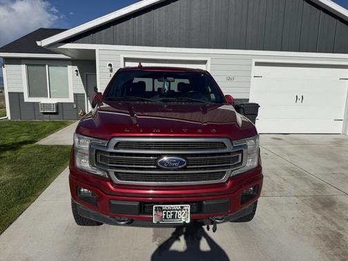 Red 2018 Ford F-150 Limited