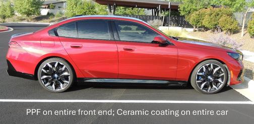 Red 2024 BMW i5 eDrive40