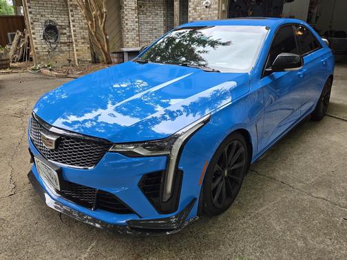 Blue 2022 Cadillac CT4-V Blackwing