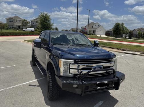 Blue 2017 Ford F-250 Lariat