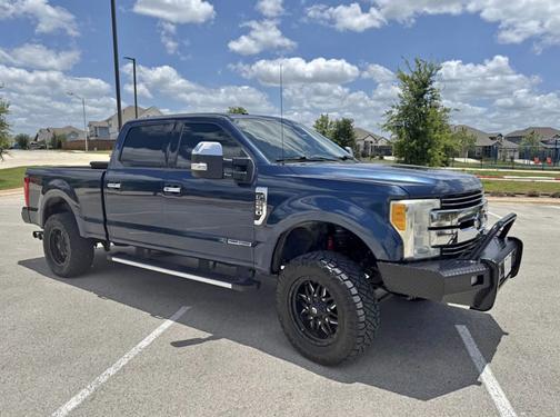 Blue 2017 Ford F-250 Lariat