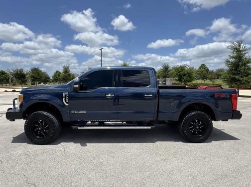 Blue 2017 Ford F-250 Lariat
