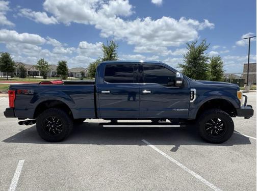 Blue 2017 Ford F-250 Lariat