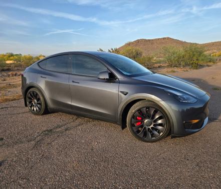 Gray 2023 Tesla Model Y Performance