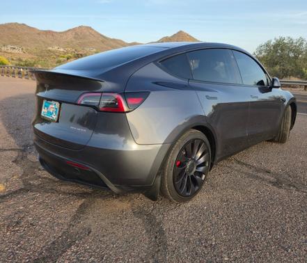 Gray 2023 Tesla Model Y Performance