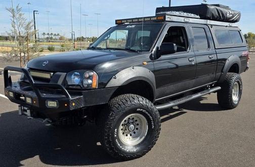 Black 2002 Nissan Frontier XE Crew Cab