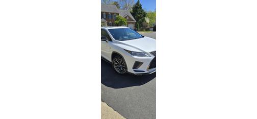 White 2021 Lexus RX 450h F SPORT Appearance