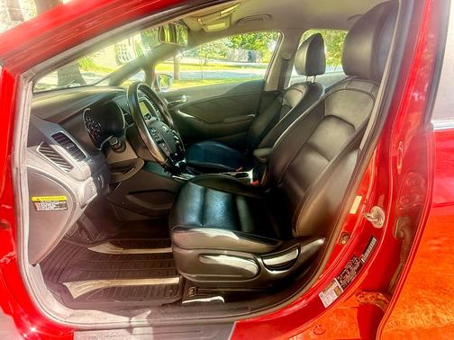 Red 2017 Kia Forte EX