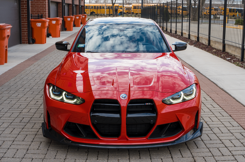 Red 2022 BMW M3 Base