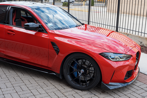 Red 2022 BMW M3 Base