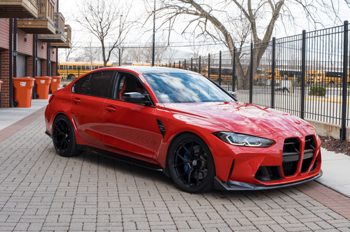 Red 2022 BMW M3 Base