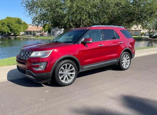 Red 2016 Ford Explorer Limited