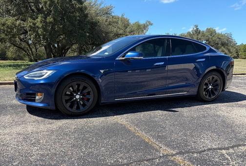 Blue 2017 Tesla Model S 100D