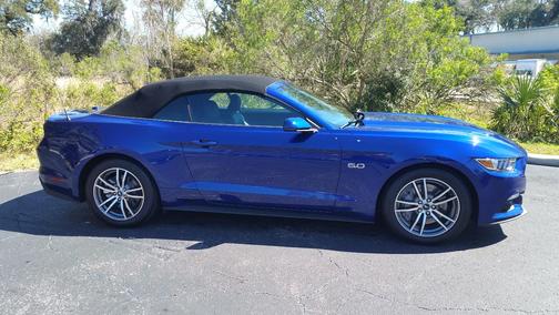 Blue 2016 Ford Mustang GT Premium