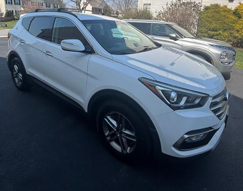 White 2017 Hyundai Santa Fe Sport 2.4L