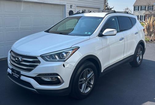 White 2017 Hyundai Santa Fe Sport 2.4L
