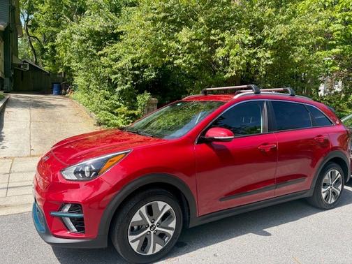 Red 2020 Kia Niro EV EX