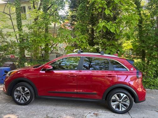 Red 2020 Kia Niro EV EX