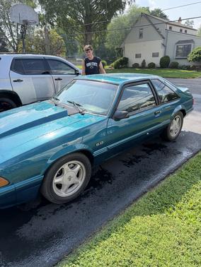 Blue 1993 Ford Mustang LX 5.0L