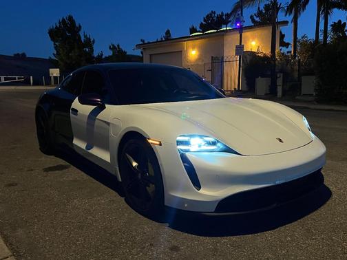 White 2020 Porsche Taycan Taycan 4S