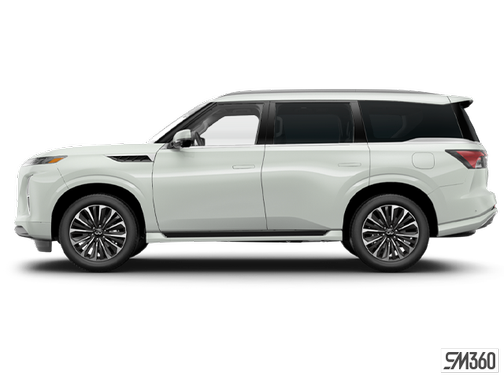 White 2025 INFINITI QX80 LUXE