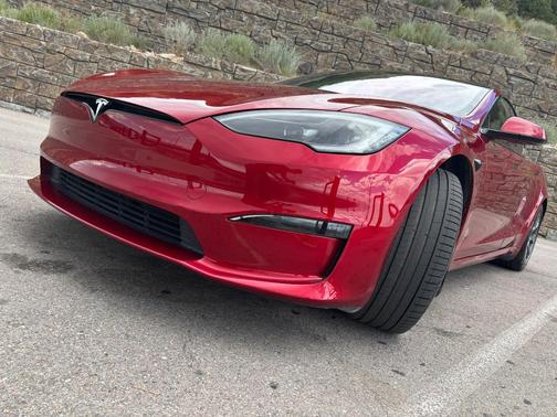 Red 2024 Tesla Model S Plaid