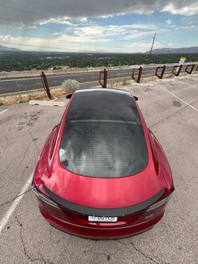 Red 2024 Tesla Model S Plaid