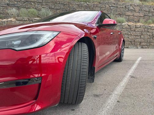Red 2024 Tesla Model S Plaid